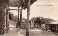 CPA Granville Le Roc vu des villas de la Falaise