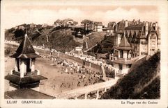 CPA Garnville La Plage vue du Casino