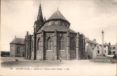 CPA Granville Abside de I Eglise Notre Dame