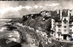 CPA Granville (Manche) La Plage a maree haute