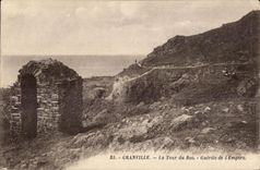 CPA Granville La Tour du Roc Guerite de I Empire