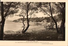 CPA Ile De port Cros (Var) Une plage 