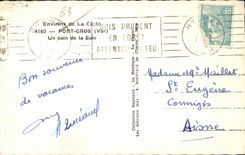 CPA Environs de La Captc 4160 Port Cros (Var) Un coin de la Bare