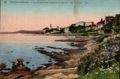 CPA Saint Raphael La Plage des Corailleurs Et Les Villas