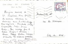 CPA Cote d Azur 00-1 St Raphael Quai du Port