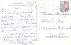 CPA Cote d Azur Sanary Sur Mer La Port