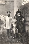 CPA Macon Famille Bressane Folklore Costume