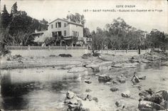 CPA Saint Raphael Oustalet D ou Capelan et la Plage