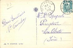 CPA St Raphael Le Port Bateaux 