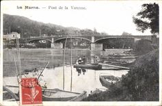 CPA La Marne Pont de la Varenne