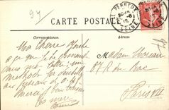 CPA La Marne Rustique femme