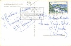 CPSM the Castle of Vincennes during the illuminations