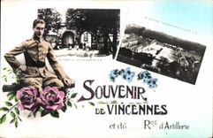 CPA Souvenir De Vincennes Militaria Artillery