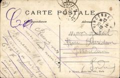 CPA Vincennes Seen interior of the fort