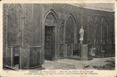 CPA Castle of Vincennes Woodworks of the Chorus of the Vault