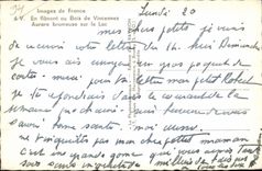 CPA Vincennes misty France While strolling with Wood Dawn on the Lake