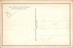 CPA Vincennes While Strolling With the Wood Of the lake of Tiny In winter