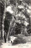 CPA the Picturesque Wood of Vincennes Allee a Guard and children