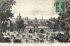 CPA Vincennes Old Royal Castle View