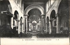 CPA Interior Vincennes of I Church