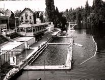 CPA the Game preserve St Maur (the Seine) Swimming pool in the Marne