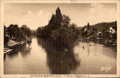 CPA the Game preserve St Hilaire (the Seine) the Marne and I Love