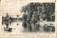 CPA the Turn of the Marne De Champigny to the Game preserve Towards Chennevieres