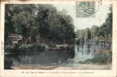 CPA the Turn of the Marne the Marne has Chennevieres Island Amour Restoring of Ile