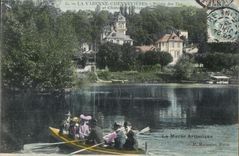 CPA La Marne Artistique la Varenne Chennevieres Pointe des iles et chateau de l etang