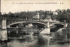 CPA Edges of the Marne the Bridge of Chennevieres EM