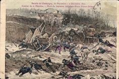CPA Battles of Champigny Combat Chalk pit Dead of the Captain Adjudant Major Forest Defaye 1870 Militaria