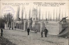 CPA Champigny Monument of Defense Or put back French Soldats and Germans kill with the Battle 1870 Militaria