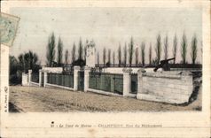 CPA the Turn of the Marne Champigny Street of the Monument