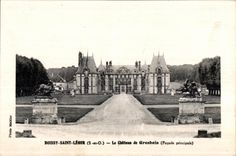 CPA Boissy Saint Light the Castle of Grosbois (principal Frontage)
