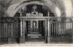 High CPA interior Isle of I Church taillee in the rock Retable out of wooden carves XVII century Historic building
