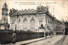 CPA Enghien les Bains the Casino frontage and Entering on I avenue of Belt
