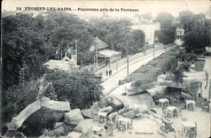 CPA Enghien Les Bains Panorama Taken Of the Terrace