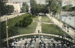 CPA Enghien Les Bains the garden of the pinks