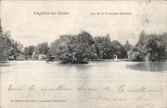 CPA Enghien Les Bains Lake the Mathilde Princess
