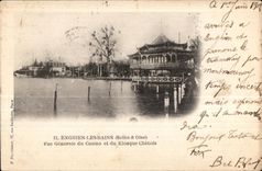 CPA Enghien Les Bains (the Seine Oise View Of the Casino and the Chinese Kiosk