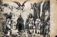 CPA Clichy debajo de la madera de Notre Dame de los Angeles