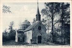 CAmara acorazada de CPA de Notre Dame de los Angeles de Clichy debajo de la madera