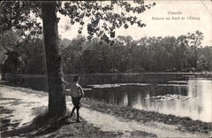 CPA Chaville Daydream of the edge of I Pond Child