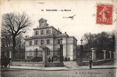 CPA Boulogne the Town hall Plane
