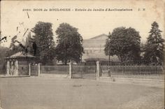 CPA Wood of Boulogne Entrance of the Garden Acclimatization