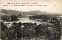 CPA Arroplane Rvoluant In Drssus Dr Srinr Lr Bridge Dr Sevres Boulogne St Gloud