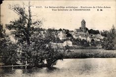 CPA the Seine and oise artistic surroundings of I isle Adam View of champagne