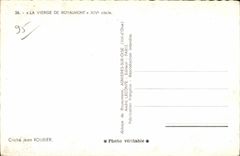 CPSM Abbey of Royaumont Asnieres on Oise the virgin of royaumont XIV century