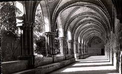 CPSM Abbaye de Royaumont Asnieres sur Oise le cloitre