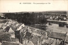 CPA Pontoise Panoramic View on I it